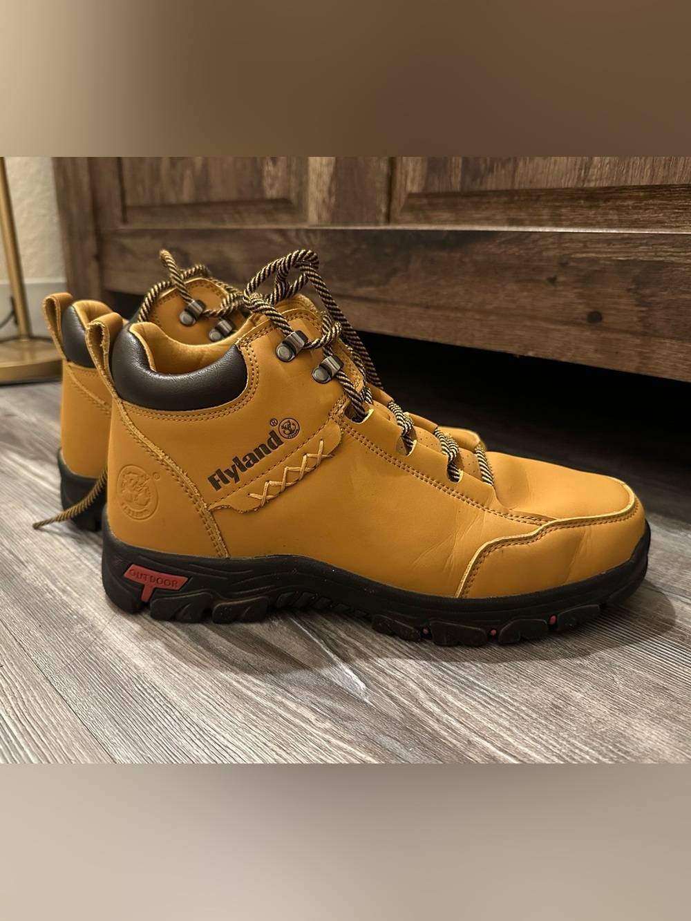 Camel Yellow Outdoor Hiking Boots